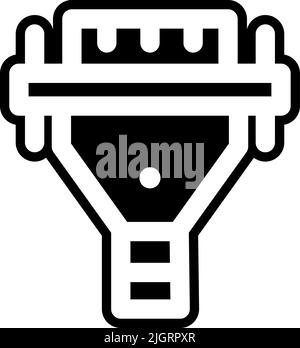 Computer hardware connector icon . Stock Vector
