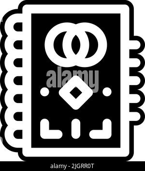 Chinese wedding planner icon . Stock Vector