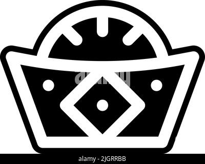 Chinese wedding sycee icon . Stock Vector