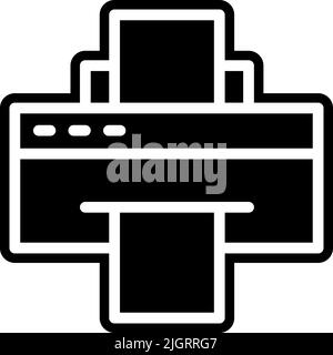 Devices and electronics printer icon . Stock Vector