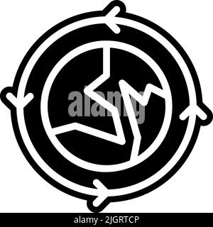 Earth day rotation icon . Stock Vector