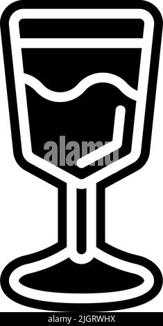 Easter wine icon . Stock Vector