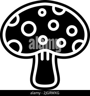 Easter mushroom icon . Stock Vector