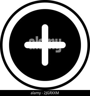 Essential app add icon . Stock Vector