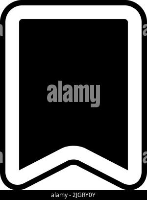 Essential app bookmark icon . Stock Vector