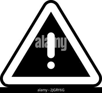 Essential app warning icon . Stock Vector