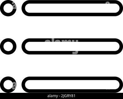 Essential app list icon . Stock Vector