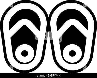 Fashion flips flops icon . Stock Vector