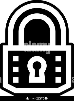 Gaming padlock icon . Stock Vector