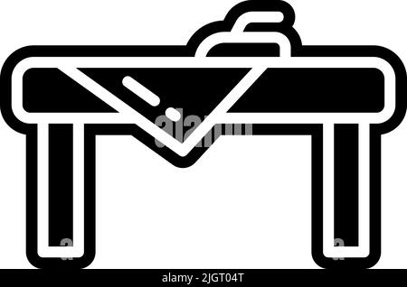 Furniture iron table icon . Stock Vector