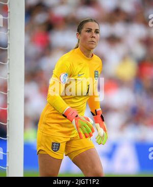 11 Jul 2022 - England v Norway - UEFA Women's Euro 2022 - Group A - Brighton & Hove Community Stadium  England's Mary Earps during the match against Norway.  Picture Credit : © Mark Pain / Alamy Live News Stock Photo