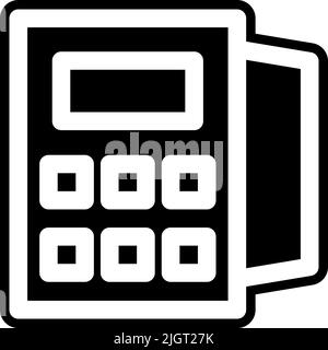 Money and finance payment terminal icon . Stock Vector