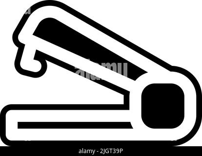 Office material stapler icon . Stock Vector