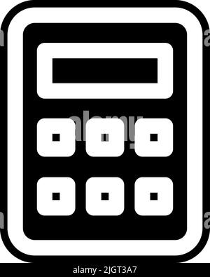 Office material calculator icon . Stock Vector