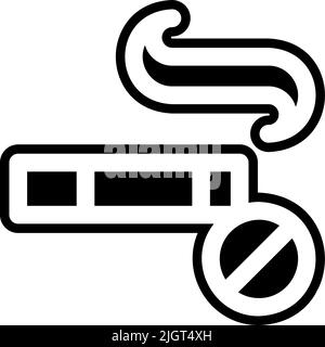 Ramadan no smoking icon . Stock Vector