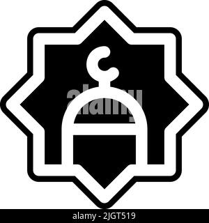Ramadan rub el hizb icon . Stock Vector