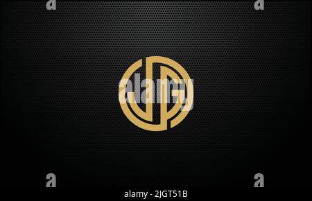 GJ ,JG Abstract Letters logo monogram Stock Vector
