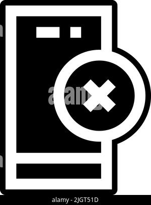 Rating validation denied icon . Stock Vector