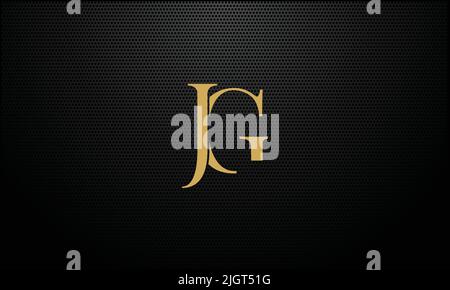 GJ ,JG Abstract Letters logo monogram Stock Vector