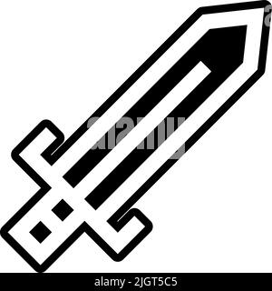 Shows sword icon . Stock Vector