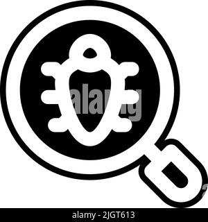 Web services debug icon . Stock Vector