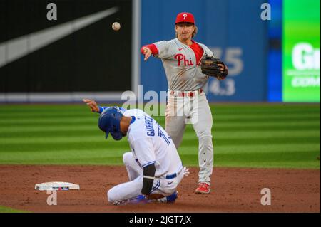 Philadelphia Phillies' Trea Turner plays during the third inning of a  baseball game, Wednesday, April 12, 2023, in Philadelphia. (AP Photo/Matt  Rourke Stock Photo - Alamy