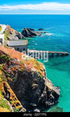 Old Lifeboat Station, Lizard Point, Helston, Cornwall, England Stock Photo