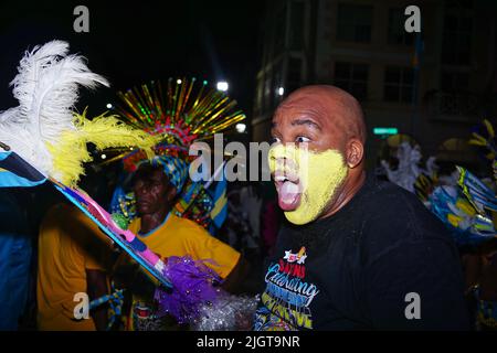 The 49th Independence Day Junkanoo Street Parade in Nassau The Bahamas Stock Photo