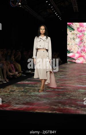 Roma, Lazio, Italy. 12th July, 2022. Caterina Moro presenting her new collections at AltaRoma Fall-Winter 2022. (Credit Image: © Paolo Pizzi/Pacific Press via ZUMA Press Wire) Stock Photo