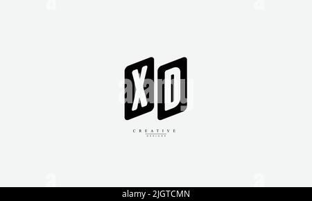 Alphabet letters Initials Monogram logo XD DX X D Stock Vector