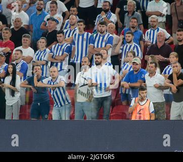 Kf Tirana team during the first round of UEFA Champions League