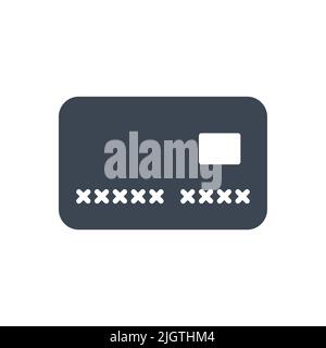 Credit card related vector glyph icon Stock Vector