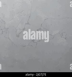 Vector texture plastered wall, black and white texture chaotic plaster pattern, vector textured background Stock Vector