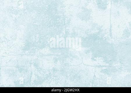 Cement wall surface, plaster background. Concrete grunge wall texture, soft pastel colour surface of stucco. Abstract light green pattern. Loft style. Stock Photo