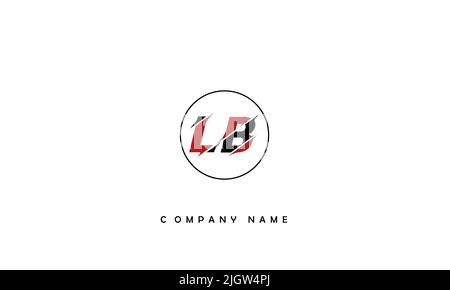 LB, BL Alphabets Letters Logo Monogram Stock Vector