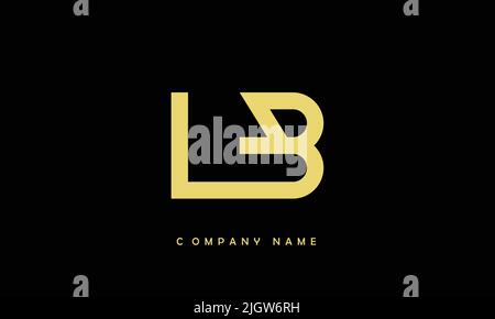 LB, BL Alphabets Letters Logo Monogram Stock Vector