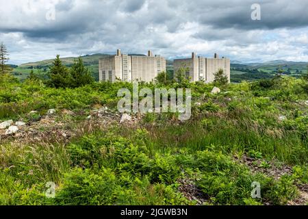 Trawsfynydd decomissioned nuclear power station, Gwynedd, Wales Stock Photo