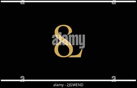 SL, LS Abstract Letters Logo Monogram Stock Vector