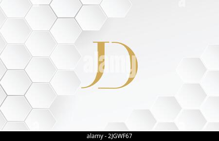 JD ,DJ Abstract letters Logo Monogram Stock Vector