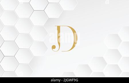 JD ,DJ Abstract letters Logo Monogram Stock Vector
