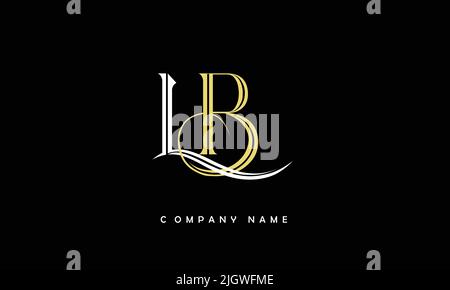 LB, BL Alphabets Letters Logo Monogram Stock Vector
