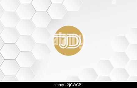 JD ,DJ Abstract letters Logo Monogram Stock Vector
