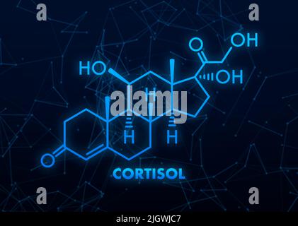 Steroid hormone cortisol Stock Vector Image & Art - Alamy