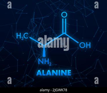 Alanine formula, great design for any purposes. Alanine formula Stock Vector