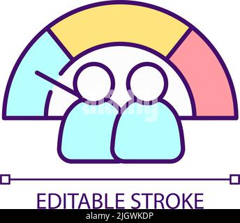 Low danger level RGB color icon Stock Vector