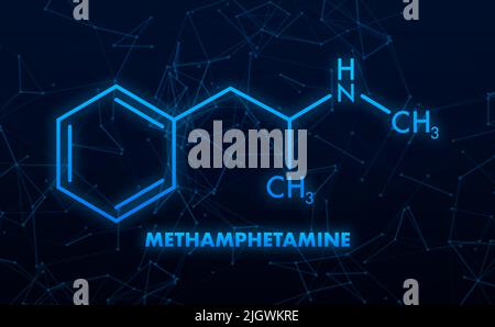Methamphetamine formula, great design for any purposes Stock Vector