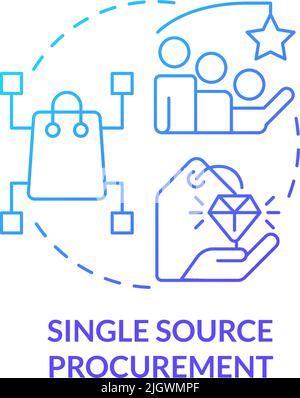 Single source procurement concept icon Stock Vector Image & Art - Alamy