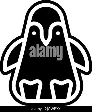 Alaska penguin icon . Stock Vector