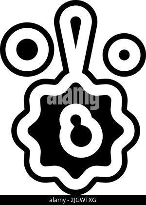 bath sponge hygiene glyph icon vector illustration Stock Vector Image ...