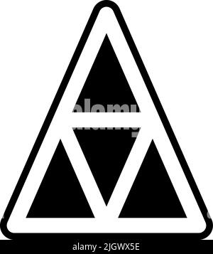 Chart and diagram pyramid icon . Stock Vector